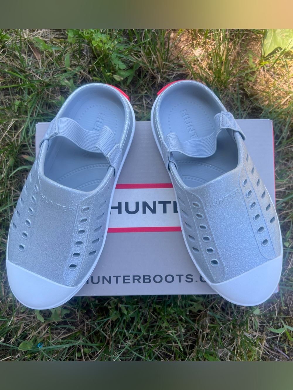 NEW Little Kids Jaime Slip-on Slingback Casual Sneakers - Silver